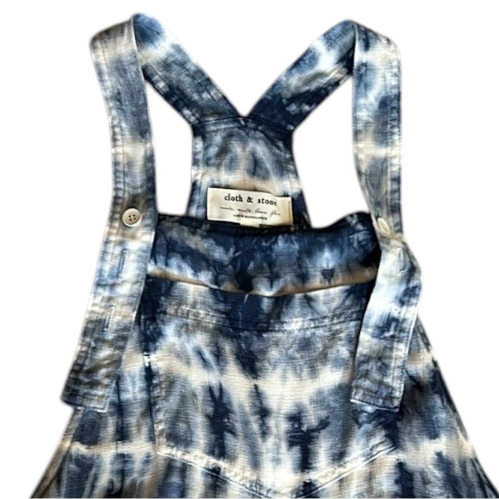 Cloth & Stone Anthropologie Asta Tie Dye Jumpsuit Romper Overalls in Sz XS - Picture 5 of 12